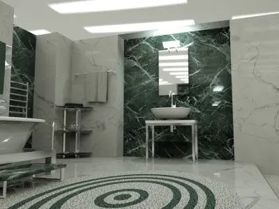Luxury Bathroom Octane Render 3D model