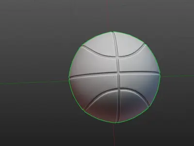 Basketball football Low-poly 3D model