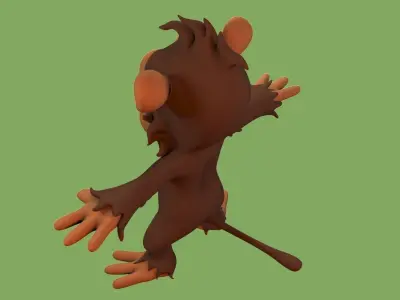 Cartoon Monkey 3D model