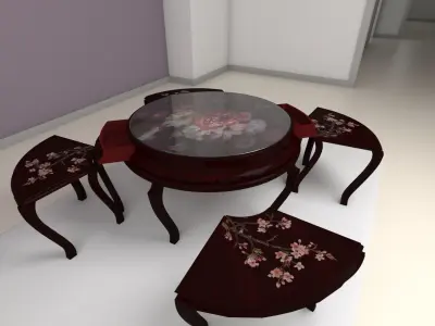Decoration Round table  3D model