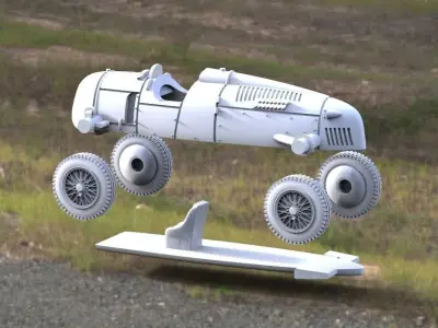  car racing 3D print model