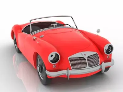 MG MGA IN 1955 Car 3D model