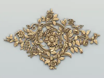 Round rosette 053 3D model