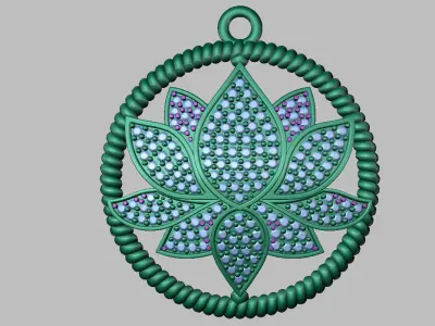 LOUTS DIAMOND CHARM 3D print model