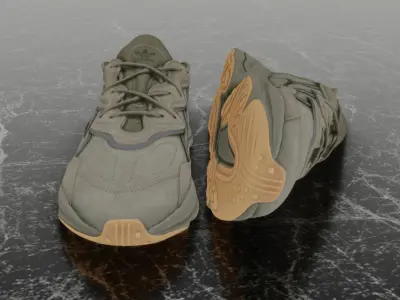 ADIDAS OZWEEGO TRACE CARGO 3D SHOES Low-poly 3D model