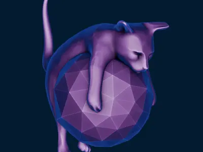 CHRISTMAS TREE ORNAMENT CAT 3D print model