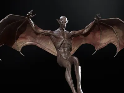 Vampire Low-poly 3D model