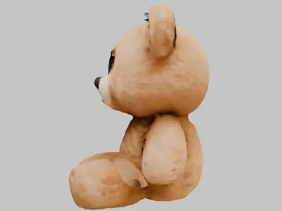 Teddy Bear Plush Toy Low-poly 3D model purchase