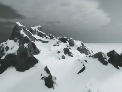 Snow Mountains for Unreal Engine Free 3D model