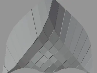 Peak Structure 3rd Version Low-poly 3D model