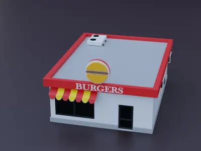 Blocks to City - Low Poly Low-poly 3D model