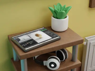 Living room 3D model 36