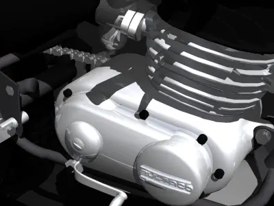 BULTACO SHERPA T Low-poly 3D model