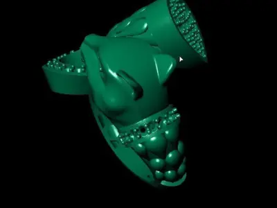  Gold tiger ring 3D print model