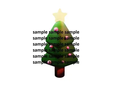 Christmas 3d Icon 3D model