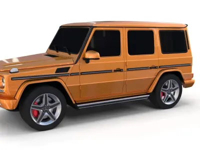 Mercedes Benz G Class Orange 3D model