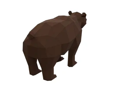 Low Poly Bear Low-poly 3D model purchase