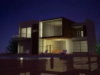 Modern Luxury House 3D model