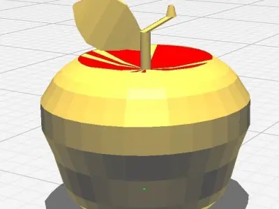 Apple Low Poly Free low-poly 3D model