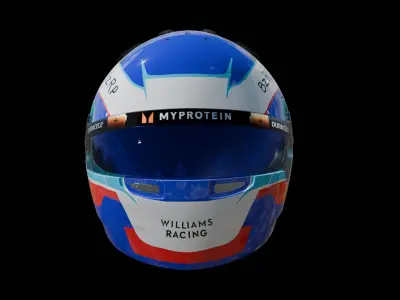 Franco Colapinto Helmet Casco - Formula 1 Williams Racing 2024 3D model