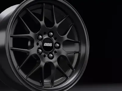 BBS RG-R Car Rim Low-poly 3D model
