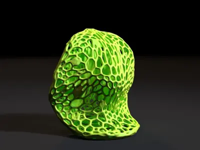 Alien mushroom plant 3D print model