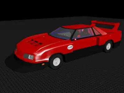 Nissan Skyline kdr30 Low-poly 3D model