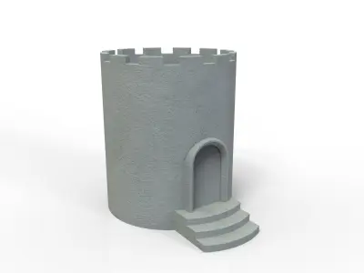 Circular Villa Flower Pot 3D print model