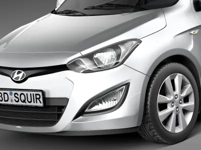 Hyundai I20 5-door 2013 3D model