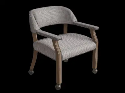 Mckinley Caster Game Chair 3D model
