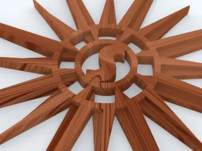 Geometrical Star 3D print model