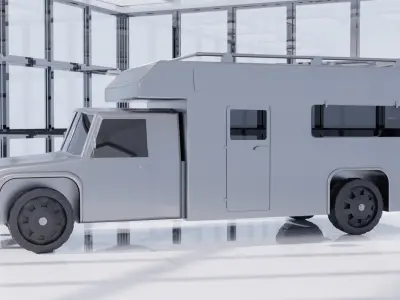 RV Motorhome Camper 3D model