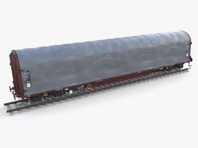CFR Sliding Tarp Rail Car v1 3D model