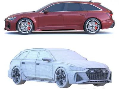 Audi rs6 avant 3D model