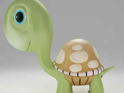 Tortoise toon 3d model 3D model