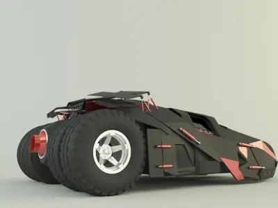 Batmobile car 3D model