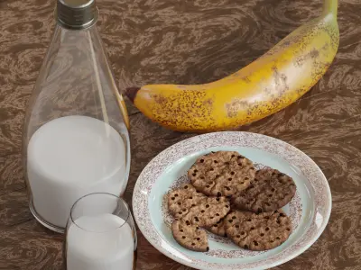 Breakfast Scene 3D model