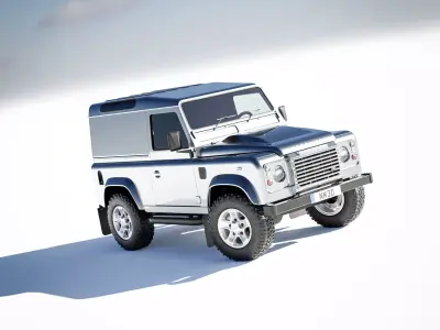 Land Rover Defender 90 Hardtop 2014 3D model