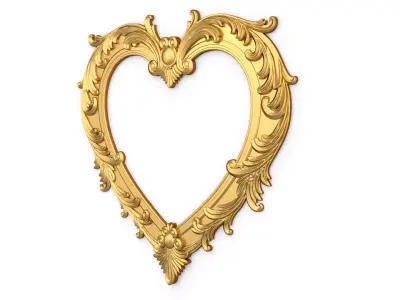 carved frame mirror cnc and 3d printing05 3D print model