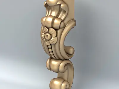 Furniture leg 013 3D model
