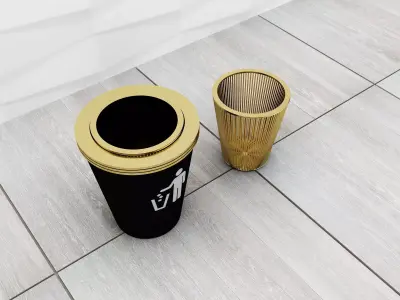 Waste Basket Decorative unit    F1 3D model