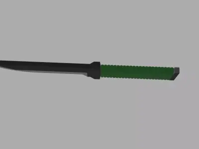 Low Poly Knife Low-poly 3D model