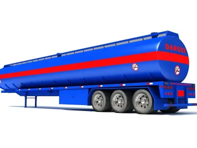 Tanker Trailer Models 3D model