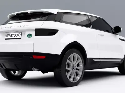 Land Rover Range Rover Evoque 2011 Low-poly 3D model