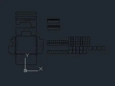 Car park shelf 3D model
