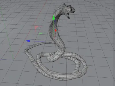 Cobra Snake 3D model buy