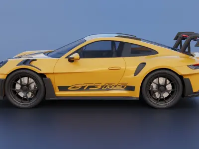 Porsche 911  GT3 RS 992 3D print model