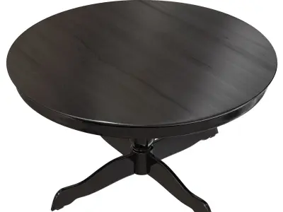 IKEA INGATORP  Extendable table Black 3D model