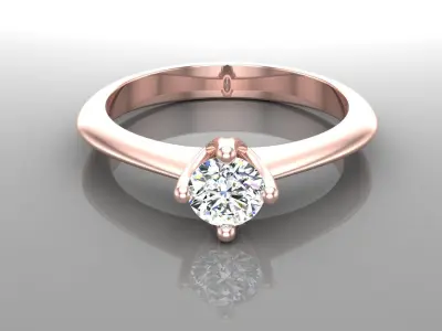 Ring M69  female ring with gems 3D print model