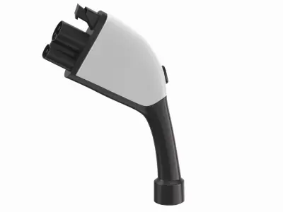 Electric Vehicle Charging Plug Socket 01  3D model